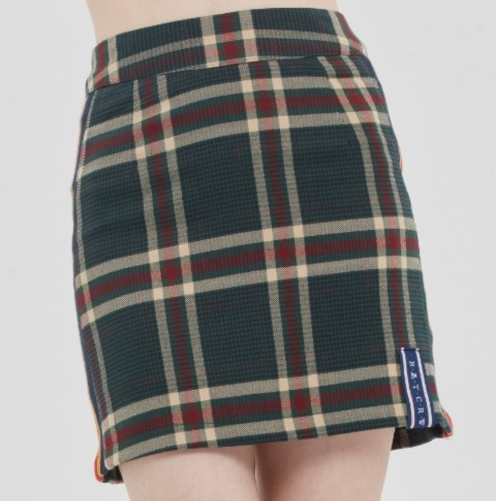 ロマンティッククラウン(ROMANTIC CROWN)OLD CHECK SKIRT_GREEN