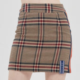 ロマンティッククラウン(ROMANTIC CROWN)OLD CHECK SKIRT_BEIGE