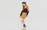 ロマンティッククラウン(ROMANTIC CROWN)GNAC COLOR BLOCK SWEATSHIRT_YELLOW