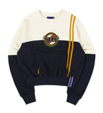 ロマンティッククラウン(ROMANTIC CROWN)GNAC COLOR BLOCK SWEATSHIRT_OATMEAL