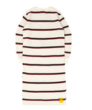 ロマンティッククラウン(ROMANTIC CROWN) GNAC STRIPE POCKET DRESS_OATMEAL