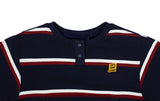 ロマンティッククラウン(ROMANTIC CROWN) GNAC STRIPE POCKET DRESS_NAVY