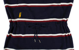 ロマンティッククラウン(ROMANTIC CROWN) GNAC STRIPE POCKET DRESS_NAVY