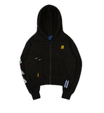 ロマンティッククラウン(ROMANTIC CROWN) GNAC HOOD ZIP UP_BLACK