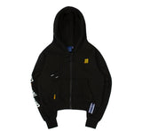 ロマンティッククラウン(ROMANTIC CROWN) GNAC HOOD ZIP UP_BLACK