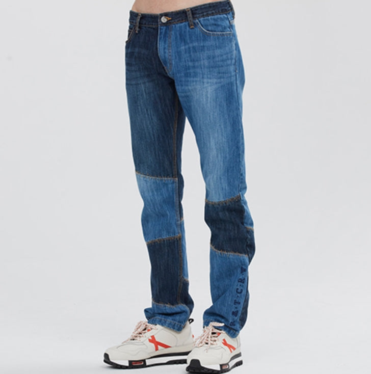 ロマンティッククラウン(ROMANTIC CROWN) CUT STITCH PANTS_BLUE