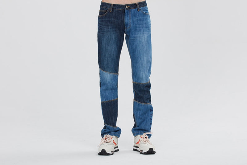 ロマンティッククラウン(ROMANTIC CROWN) CUT STITCH PANTS_BLUE