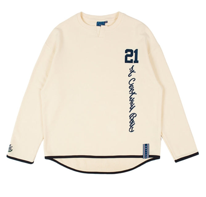 ロマンティッククラウン(ROMANTIC CROWN)21C BOYS HENLEY NECK_OATMEAL