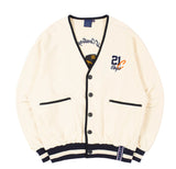 ロマンティッククラウン(ROMANTIC CROWN)  CLASSIC LOGO COTTON CARDIGAN_OATMEAL