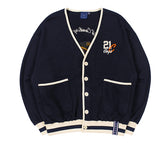 ロマンティッククラウン(ROMANTIC CROWN)  CLASSIC LOGO COTTON CARDIGAN_NAVY