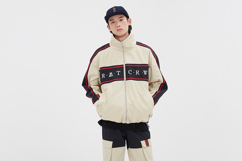 ロマンティッククラウン(ROMANTIC CROWN)   21C BOYS RACING JACKET_OATMEAL