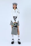 ベーシックコットン(BASIC COTTON) BC Basic Zipper Skirts - White