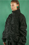 イーエスシースタジオ(ESC STUDIO) Shirring blouson (black)