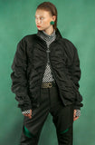 イーエスシースタジオ(ESC STUDIO) Shirring blouson (black)