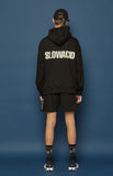 スローアシッド(SLOW ACID) Back Logo Hoodie (BLACK)