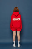 スローアシッド(SLOW ACID) Back Logo Hoodie (RED)