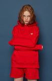 スローアシッド(SLOW ACID) Back Logo Hoodie (RED)