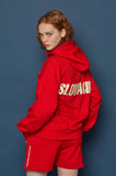 スローアシッド(SLOW ACID) Back Logo Hoodie (RED)