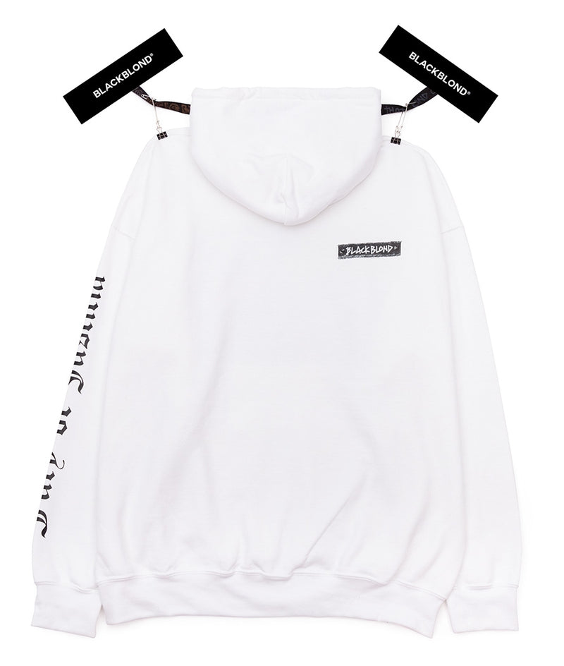 ブラックブロンド(BLACKBLOND) BBD Justitia Hoodie (White)