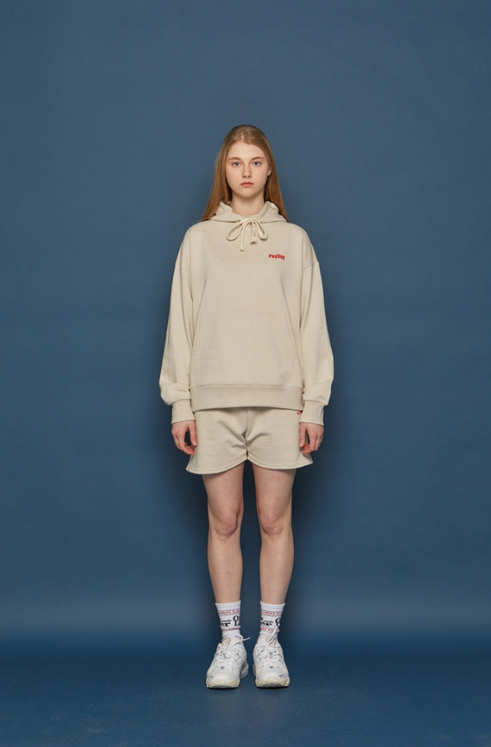 スローアシッド(SLOW ACID) Back Logo Hoodie (PALE BEIGE)