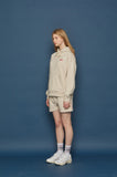 スローアシッド(SLOW ACID) Back Logo Hoodie (PALE BEIGE)