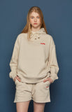 スローアシッド(SLOW ACID) Back Logo Hoodie (PALE BEIGE)