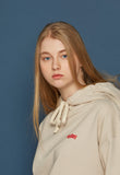 スローアシッド(SLOW ACID) Back Logo Hoodie (PALE BEIGE)