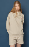 スローアシッド(SLOW ACID) Back Logo Hoodie (PALE BEIGE)