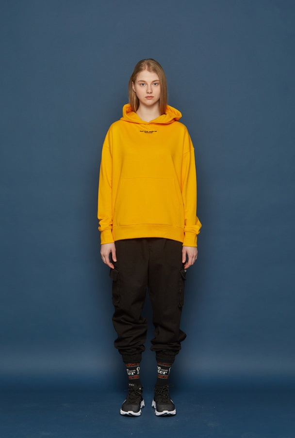 スローアシッド(SLOW ACID) Slowacid Embroidery Hoodie (YELLOW)