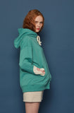 スローアシッド(SLOW ACID) Reverse Patch Hoodie (MINT)