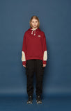 スローアシッド(SLOW ACID) Reverse Patch Hoodie (BURGUNDY)