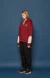 スローアシッド(SLOW ACID) Reverse Patch Hoodie (BURGUNDY)