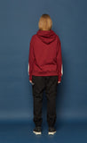 スローアシッド(SLOW ACID) Reverse Patch Hoodie (BURGUNDY)