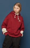 スローアシッド(SLOW ACID) Reverse Patch Hoodie (BURGUNDY)