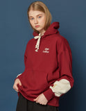 スローアシッド(SLOW ACID) Reverse Patch Hoodie (BURGUNDY)