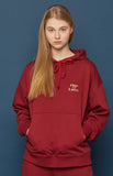 スローアシッド(SLOW ACID) OWL Hoodie (BURGUNDY)