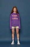 スローアシッド(SLOW ACID) OWL Sweatshirt (VIOLET)