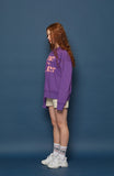 スローアシッド(SLOW ACID) OWL Sweatshirt (VIOLET)