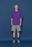 スローアシッド(SLOW ACID) Back Logo Short-T (VIOLET)