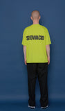 スローアシッド(SLOW ACID) Back Logo Short-T (LIME)