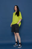 スローアシッド(SLOW ACID) Back Logo Short-T (LIME)