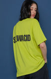 スローアシッド(SLOW ACID) Back Logo Short-T (LIME)