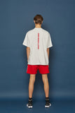 スローアシッド(SLOW ACID) Vertical Logo Short-T (WHITE)