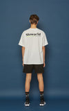 スローアシッド(SLOW ACID) Neon Logo Short-T (WHITE)