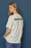 スローアシッド(SLOW ACID) Neon Logo Short-T (WHITE)