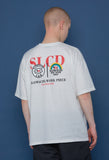 スローアシッド(SLOW ACID) Rainbow Short-T (WHITE)