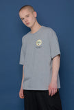 スローアシッド(SLOW ACID) Circle Logo Short-T (GREY)