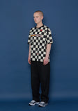 スローアシッド(SLOW ACID) Checkerboard Short-T (IVORY)