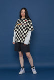 スローアシッド(SLOW ACID) Checkerboard Short-T (IVORY)