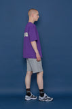 スローアシッド(SLOW ACID) INSEAM Lettering Half Pants (GREY)